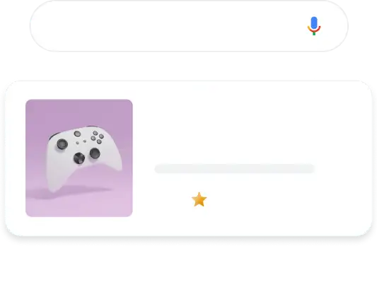 插圖:手機螢幕上針對遊戲應用程式的 Google Play 搜尋查詢帶出了相關的應用程式廣告。