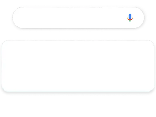 插圖:針對居家裝飾的 Google 搜尋查詢帶出了相關的家具搜尋廣告。
